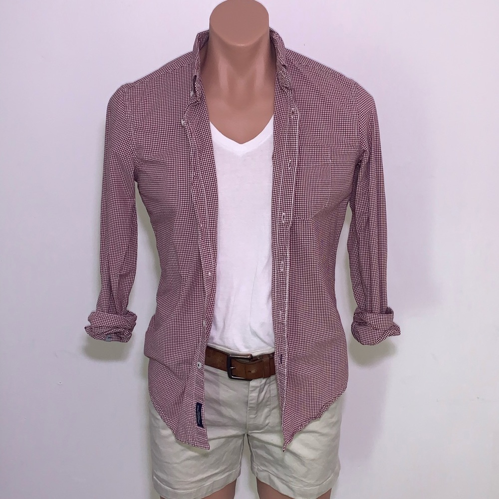 American Eagle Seriously Soft Burgundy Shirt